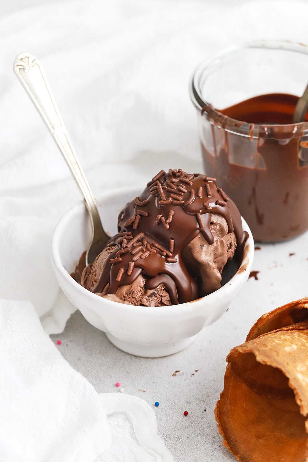 Easy 2-Ingredient magic Chocolate Shell For ice Cream