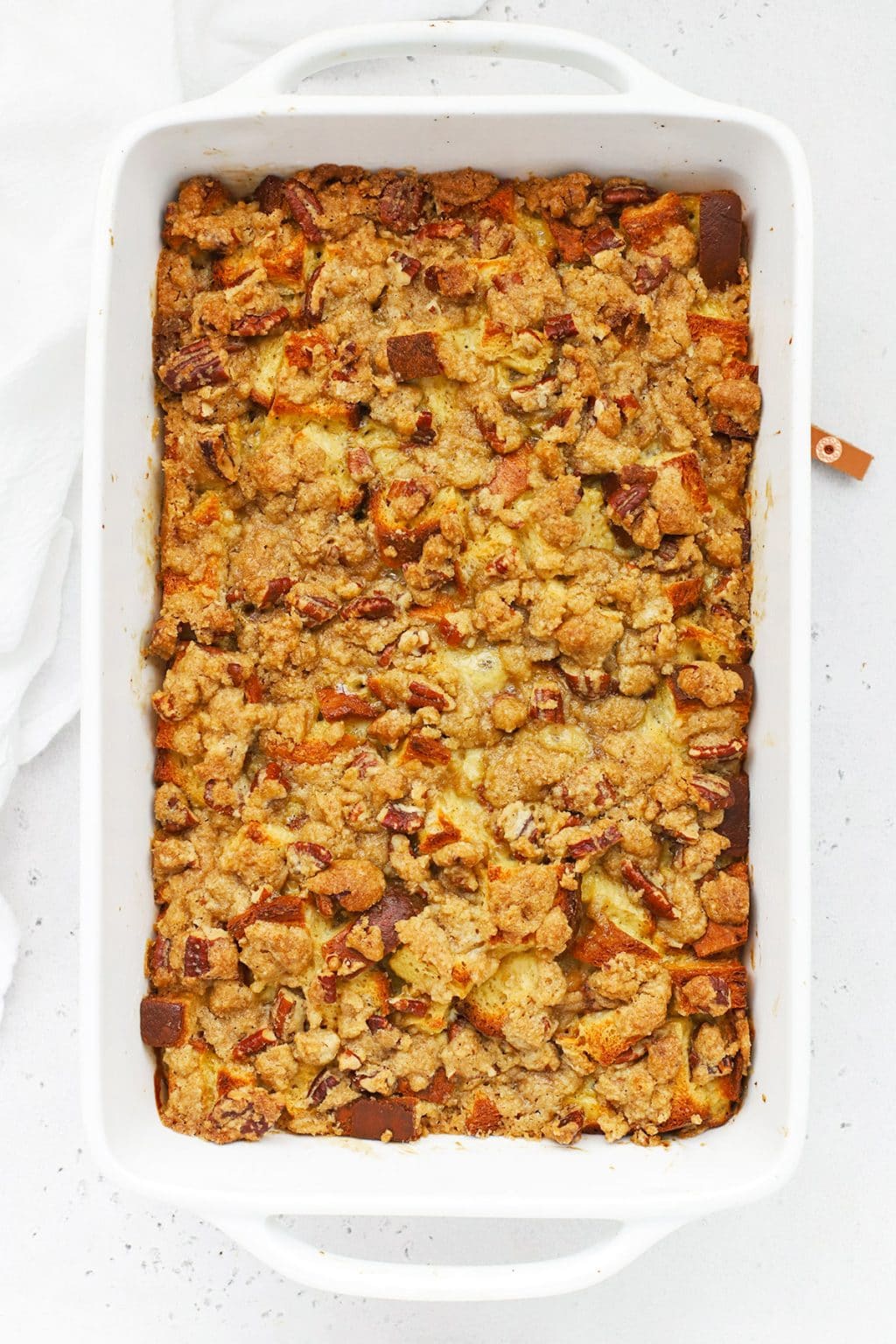 Gluten-Free Eggnog French Toast Casserole - Sweets & Thank You
