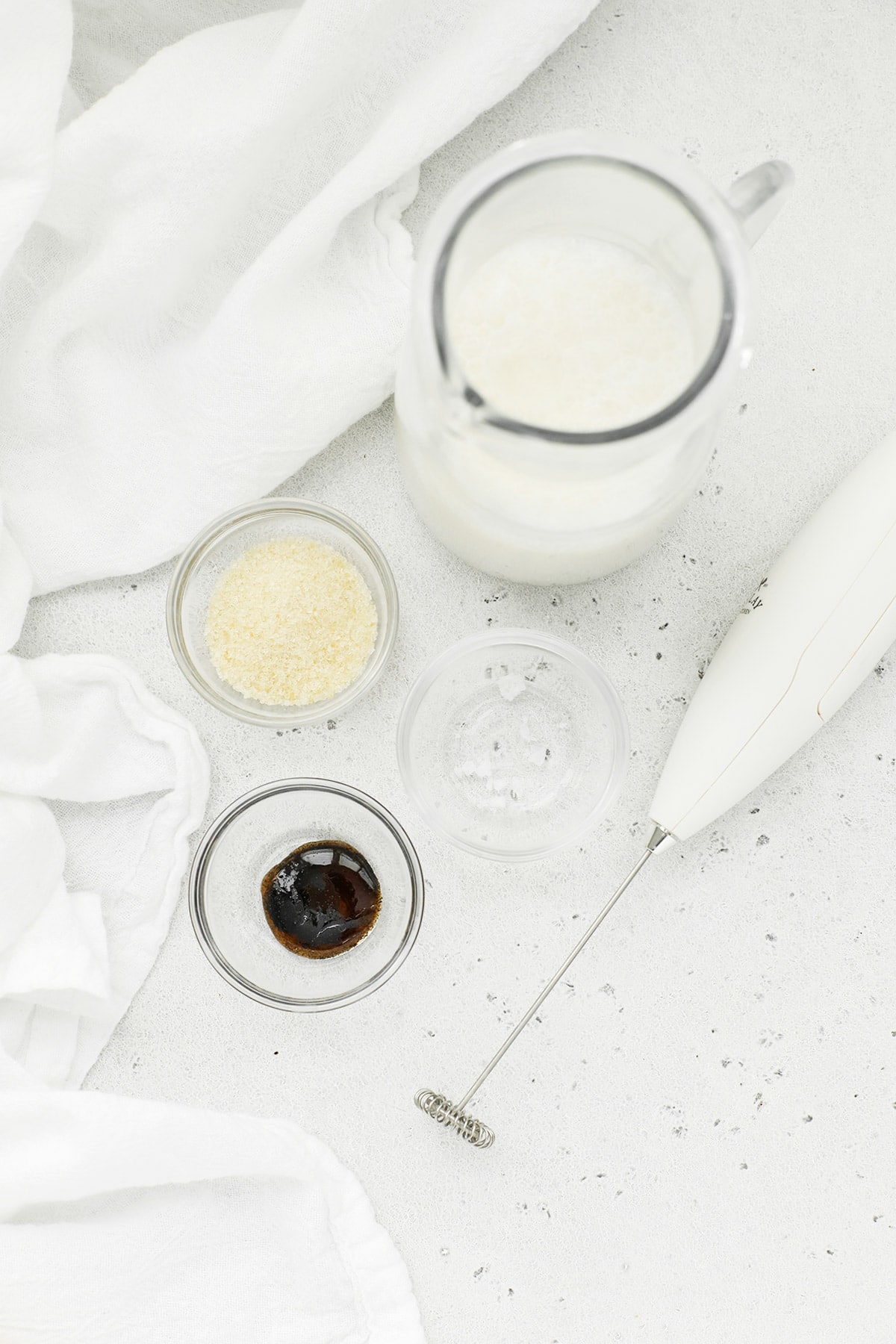 Ingredients for vanilla steamer starbucks drink copycat