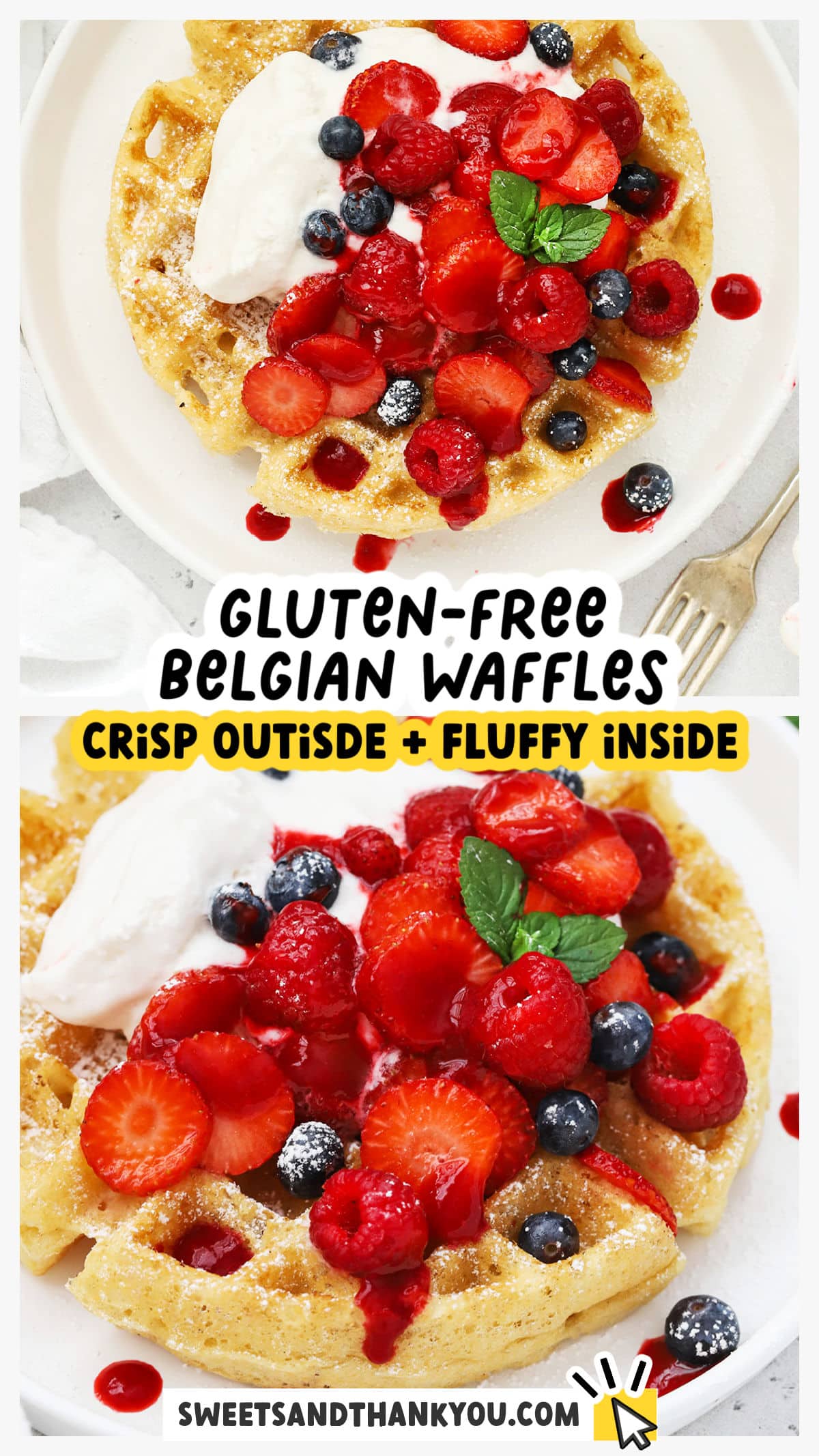 Easy Gluten-Free Belgian Waffles (Light & Fluffy!)