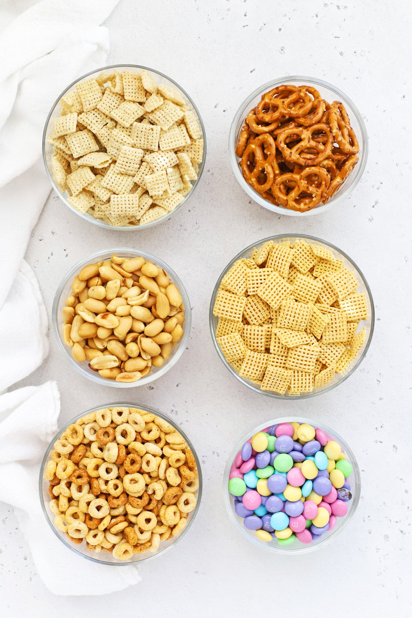 Ingredients for gluten-free bunny bait chex mix