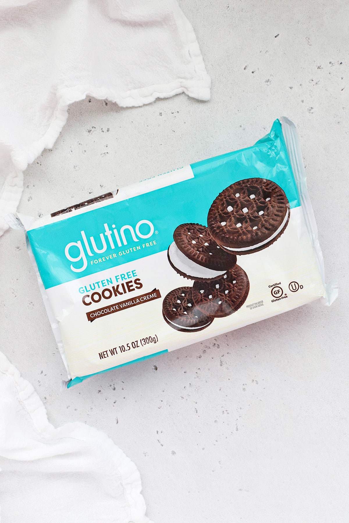 Glutino chocolate creme gluten-free chocolate sandwich cookies