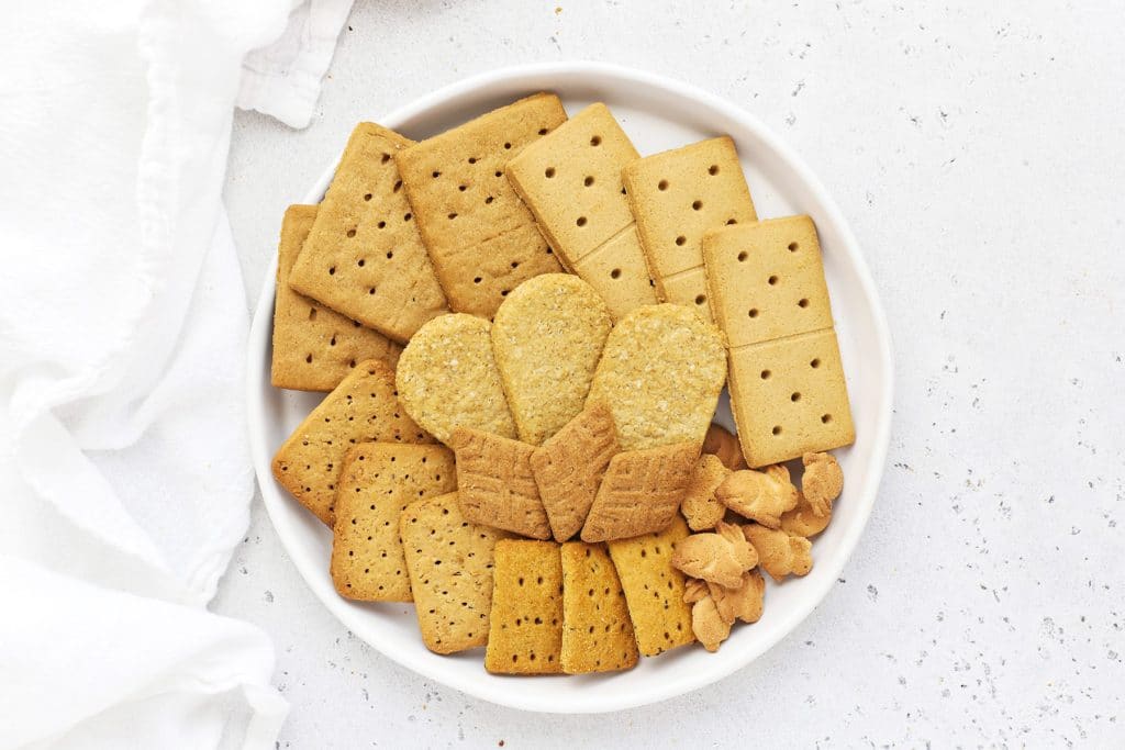 gluten-free graham crackers on a plate