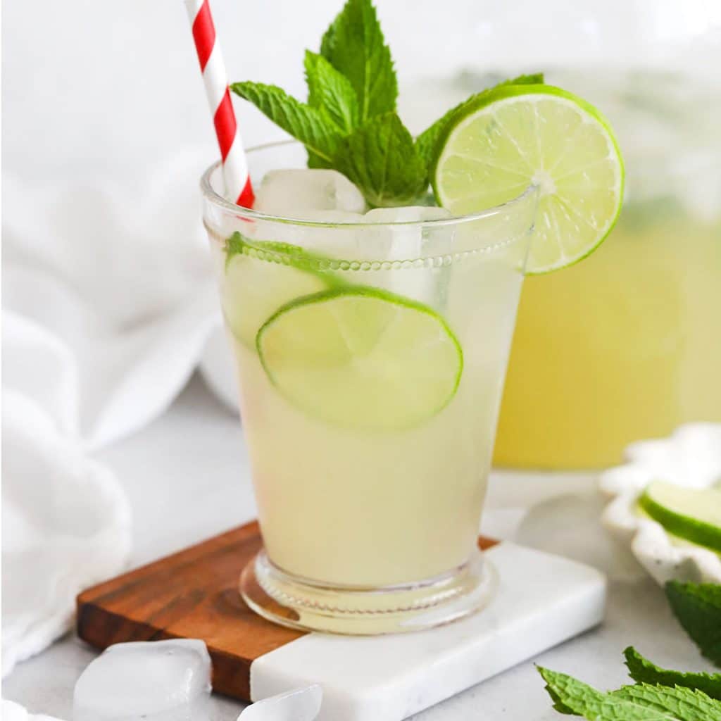 front view of mint limeade