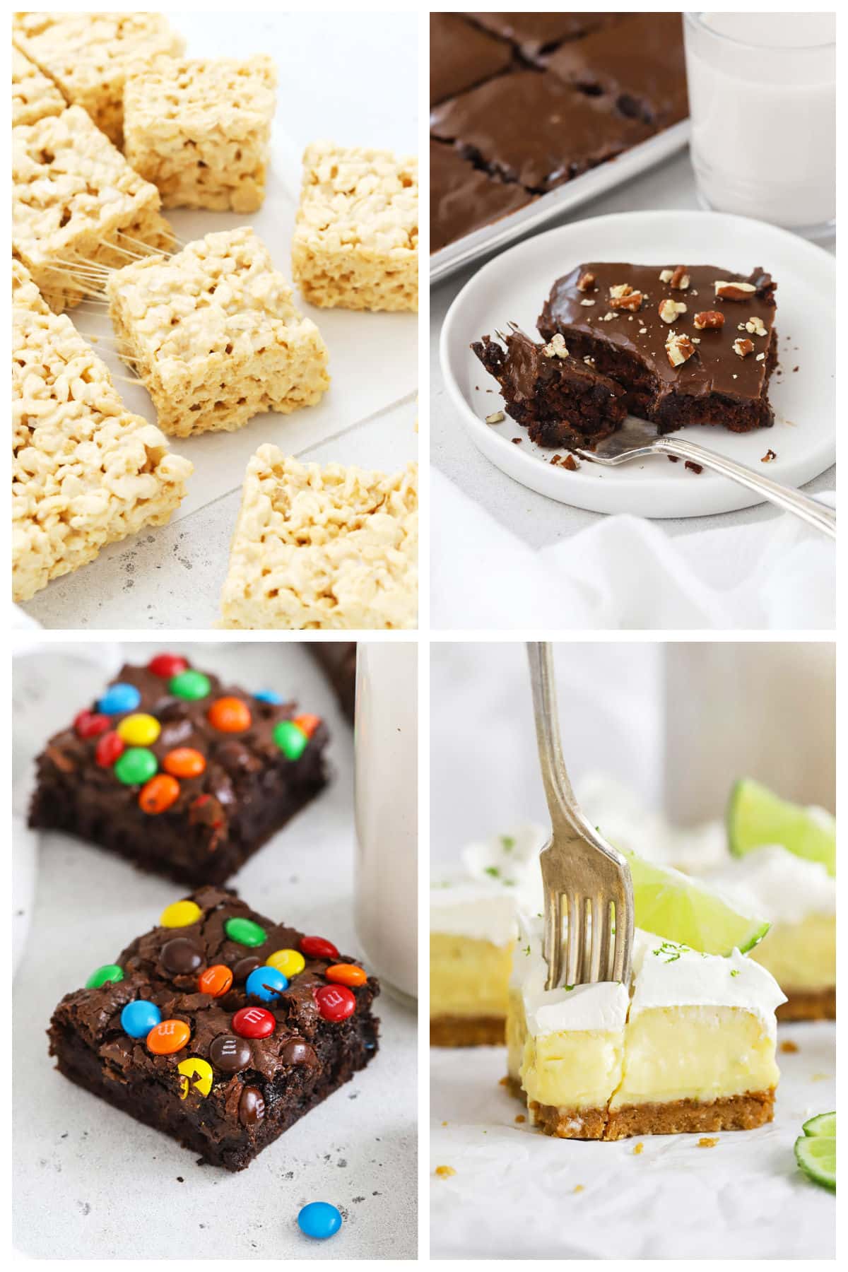 collage of gluten-free 4th of july desserts
