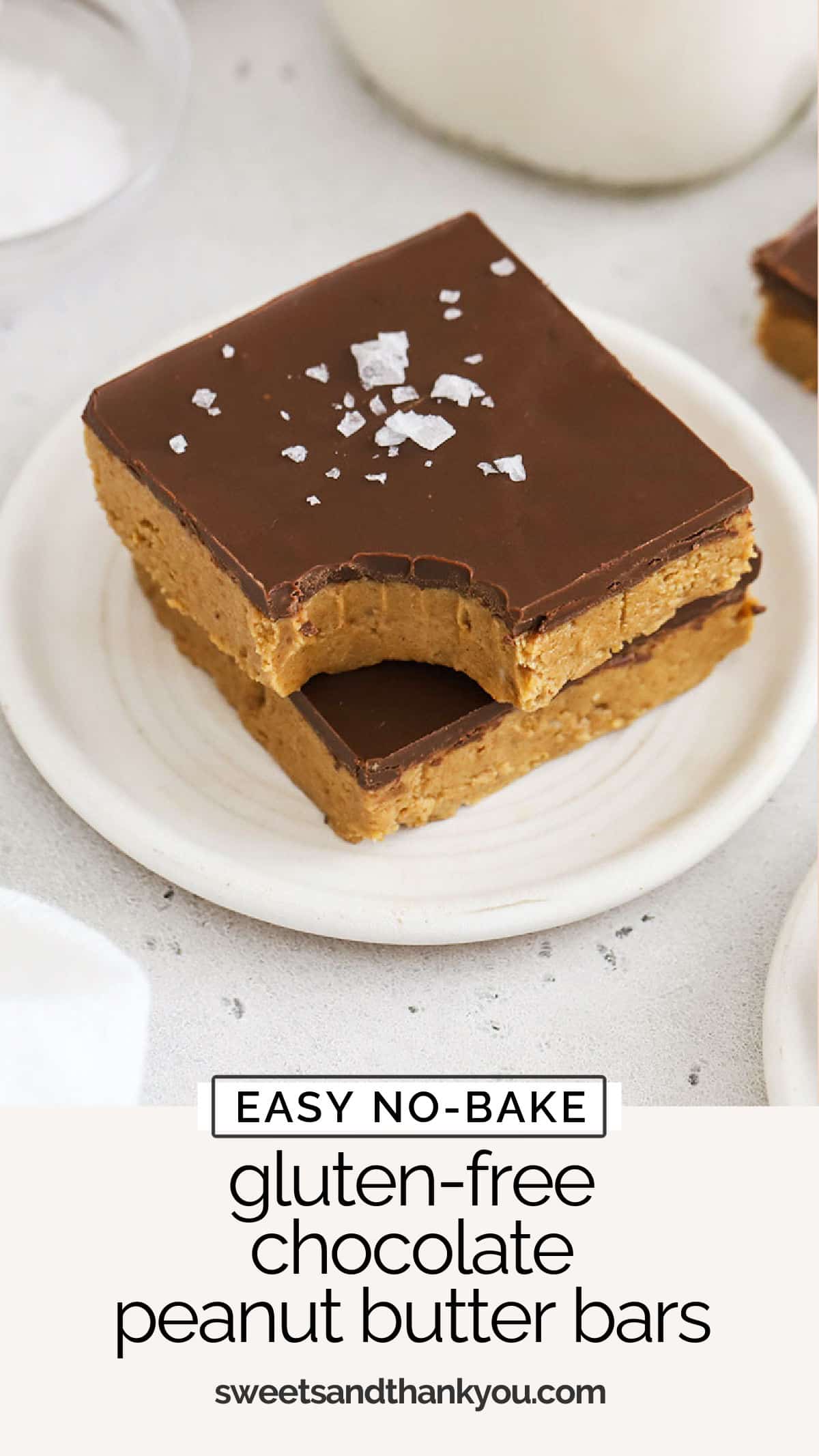 Let's make gluten-free lunch lady peanut butter bars! These no-bake gluten-free peanut butter bars are topped with a layer of chocolate for a delicious finish that's perfect for peanut butter lovers! / gluten free chocolate peanut butter bars / gluten free no bake peanut butter bars / gluten free no bake chocolate peanut butter bars recipe / no bake gluten free dessert / no bake gluten free treat / easy gluten free dessert recipe /