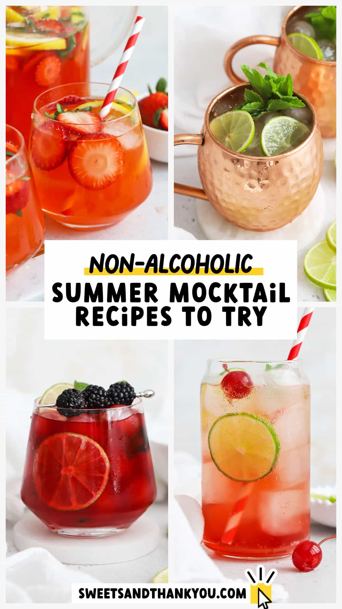 Cool off with these 13+ summer mocktail recipes! These delicious non-alcoholic summer drinks will help you beat the heat in style. From fruity mocktails to fun flavors of lemonade to classic virign drinks like virgin palomas and mojitos, there's a summer mocktail recipe for every occasion. 