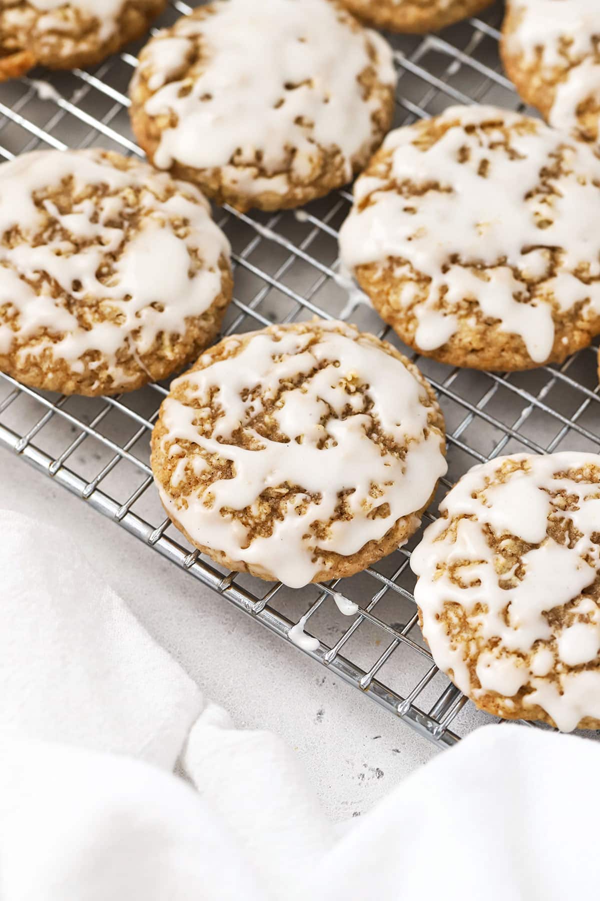 Gluten-Free Iced Oatmeal Cookies