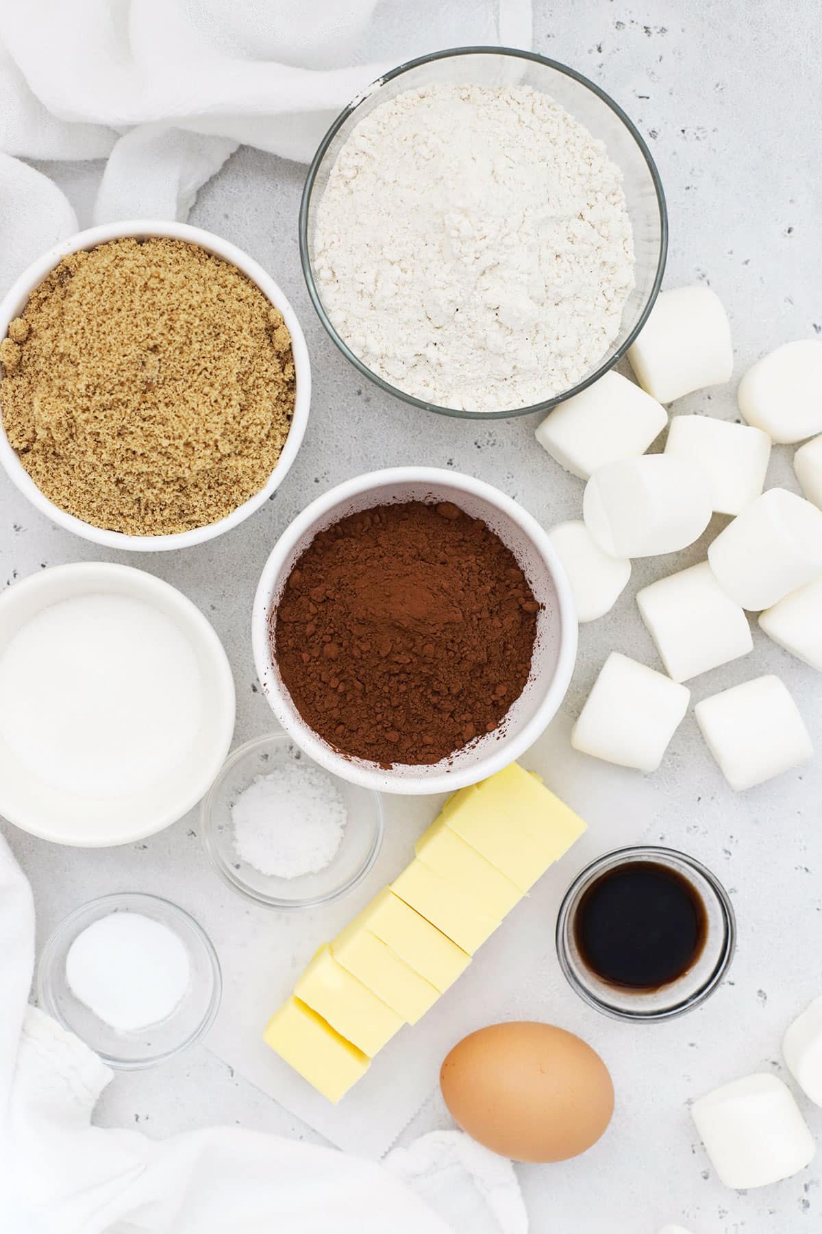 ingredients for gluten-free hot chocolate cookies