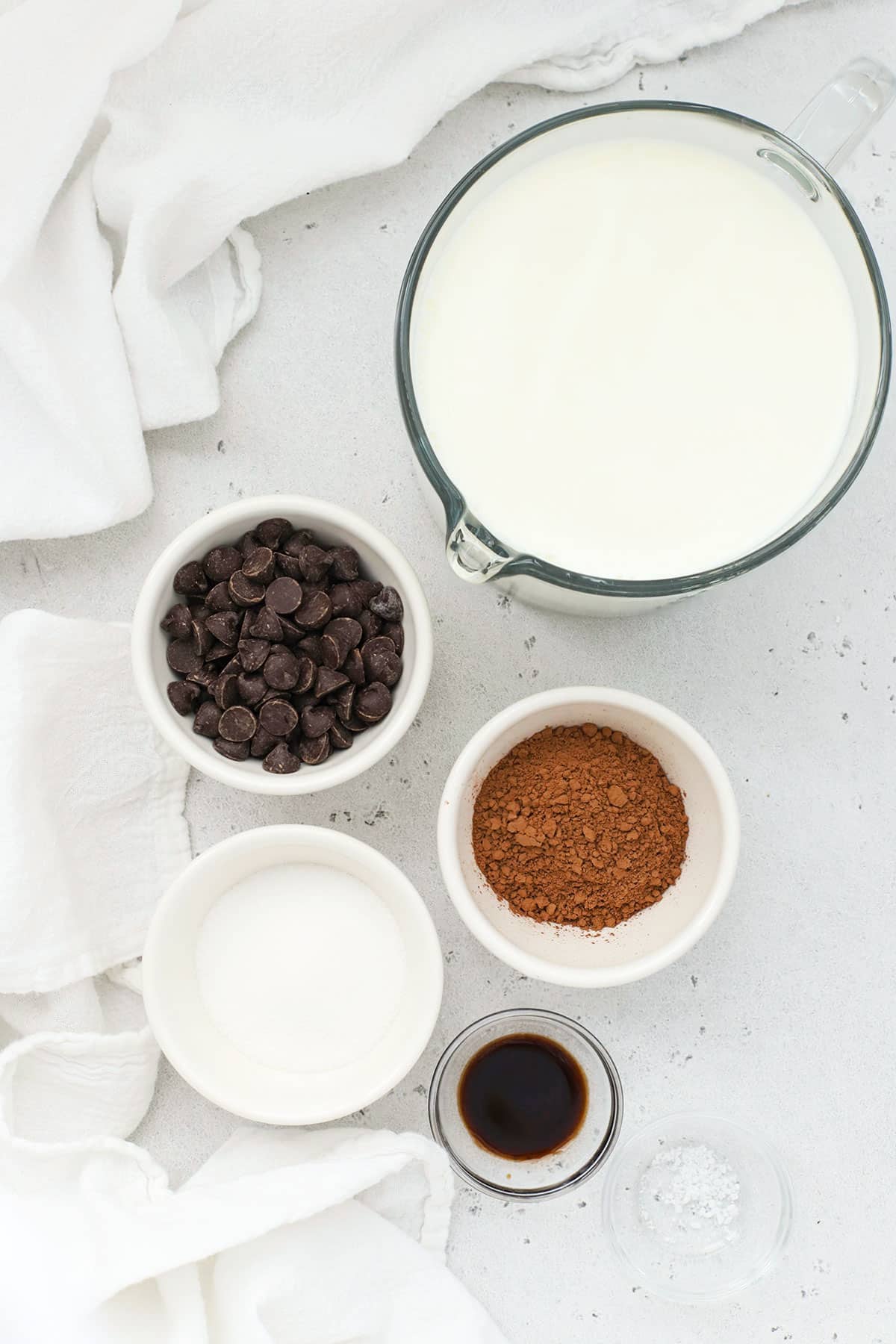 ingredients for gluten-free hot chocolate