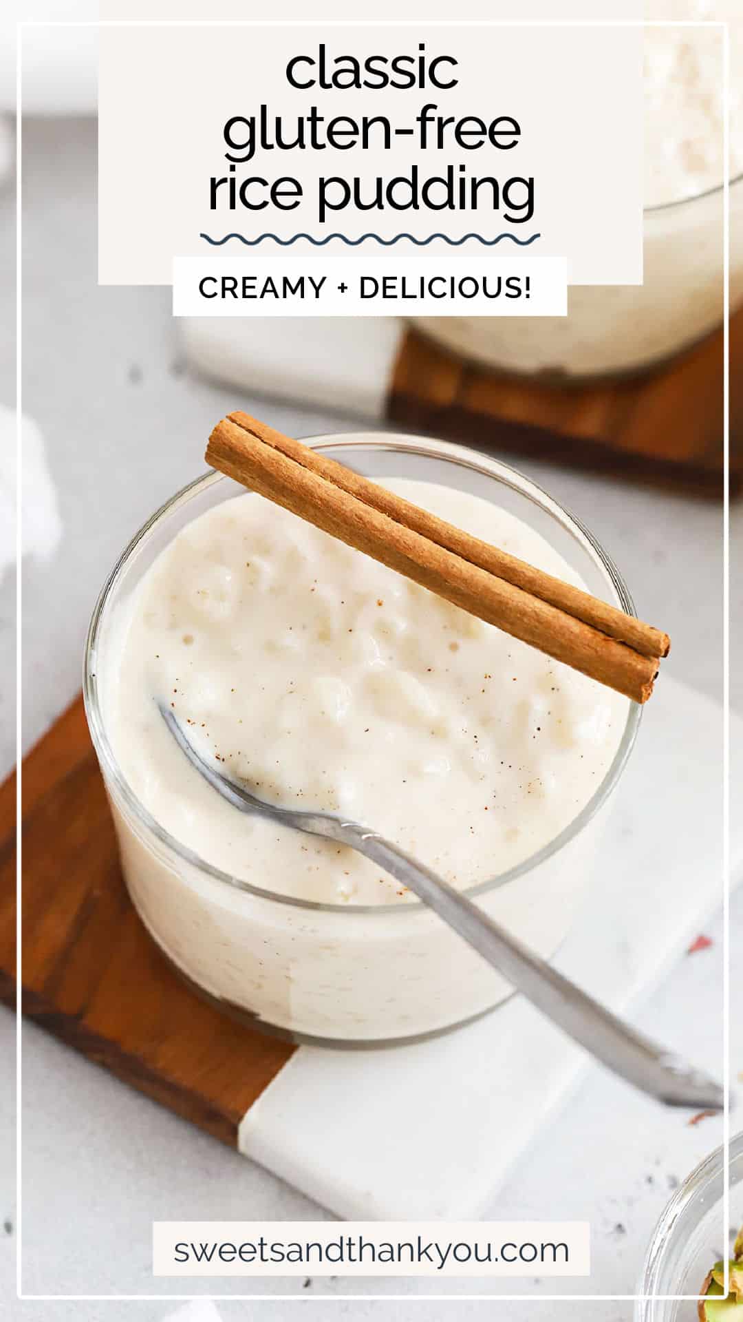 Our gluten-free rice pudding recipe has all the classic flavor and creamy texture you crave. If you're craving old fashioned rice pudding, this creamy rice pudding is here to deliver. Made from simple ingredients, this traditional dessert recipe is easy to make and easy on your budget! It's the perfect beginner dessert recipe. 