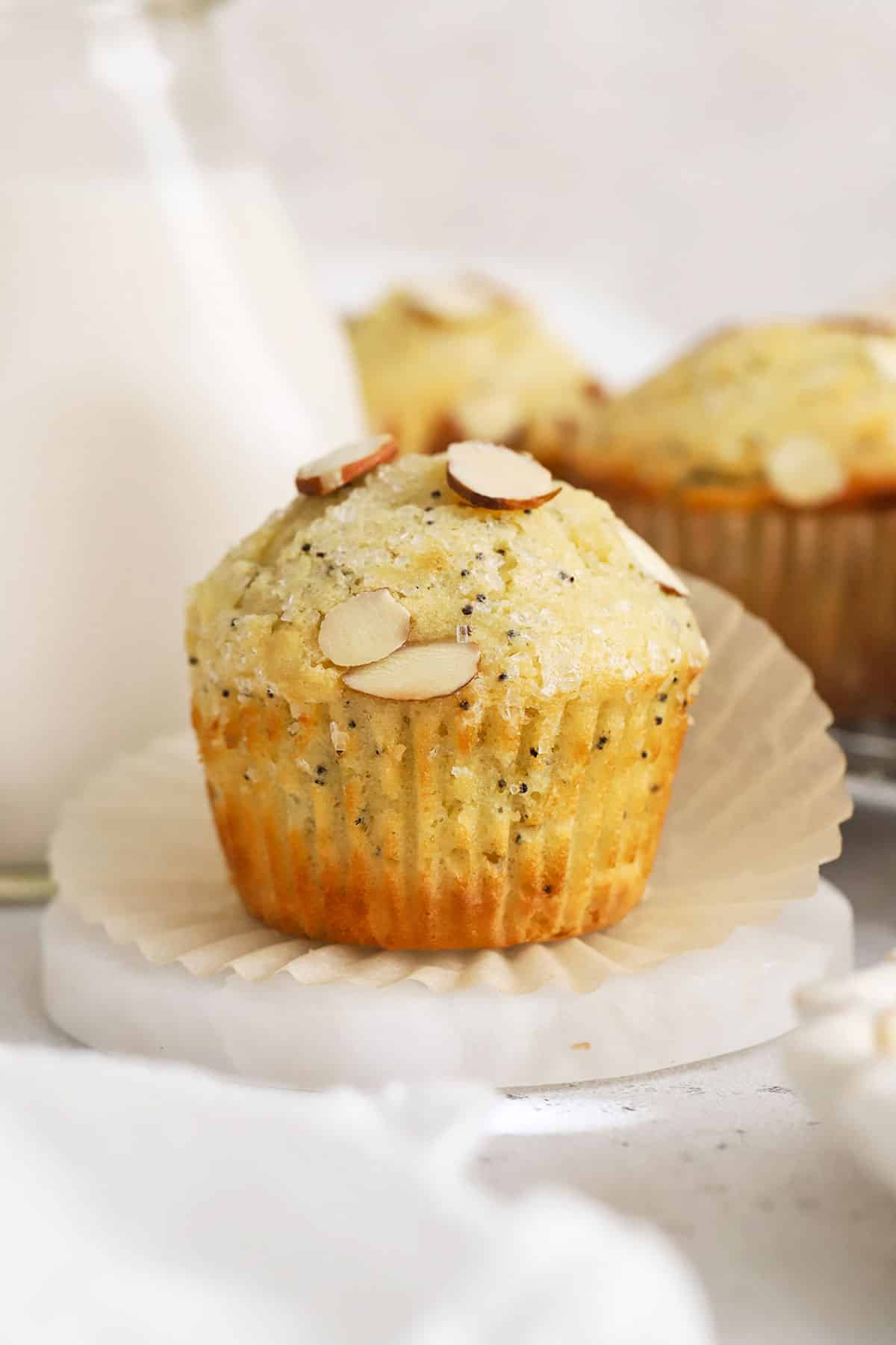 gluten-free almond muffins with poppy seeds