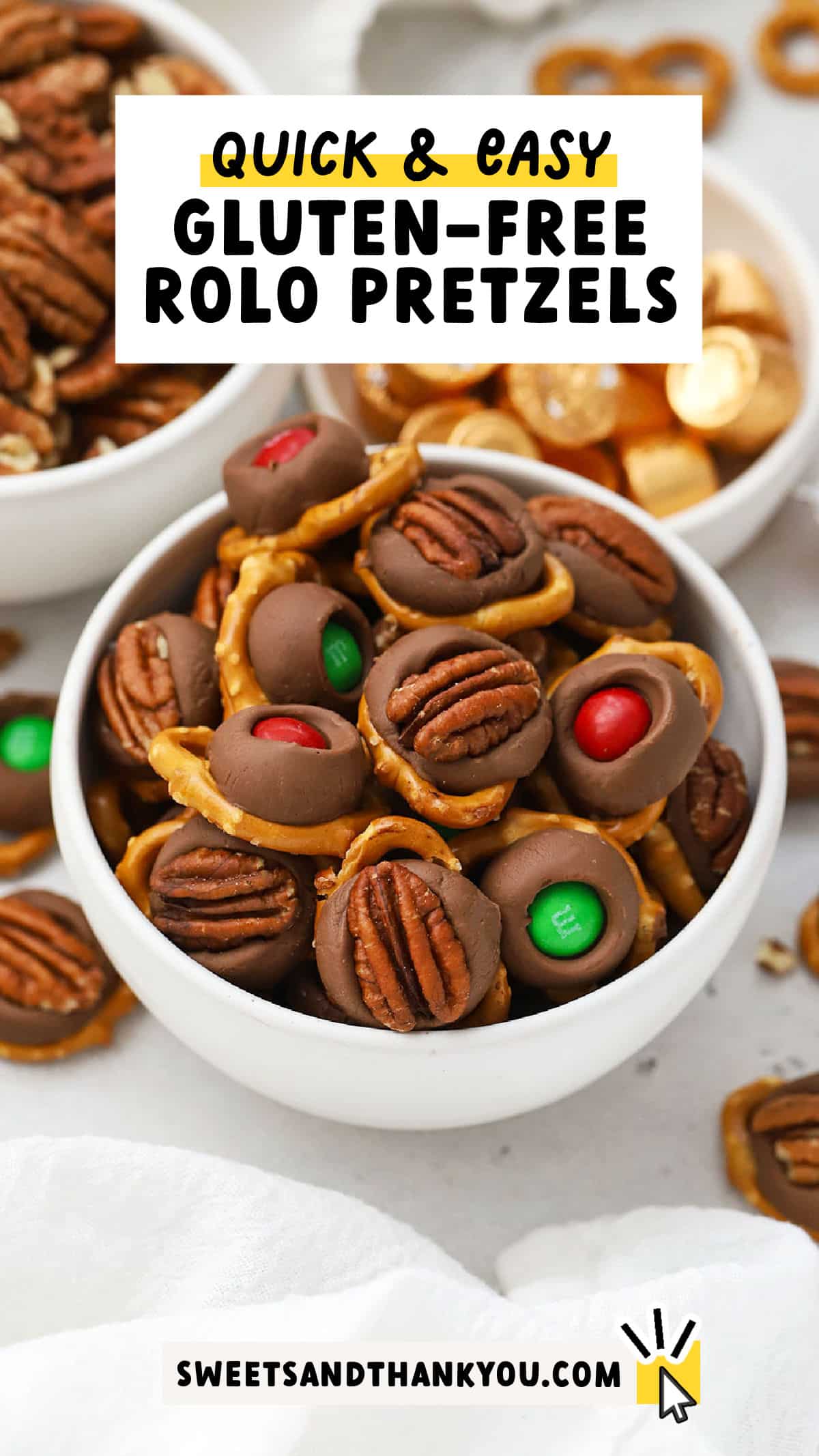 Easy Gluten-Free Rolo Pretzels (3 Ingredients!)