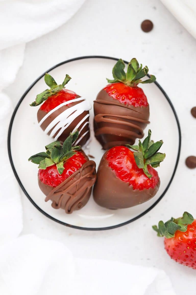 chocolate covered strawberries from One Lovely Life