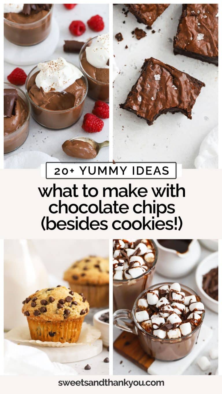 four recipes that use chocolate chips
