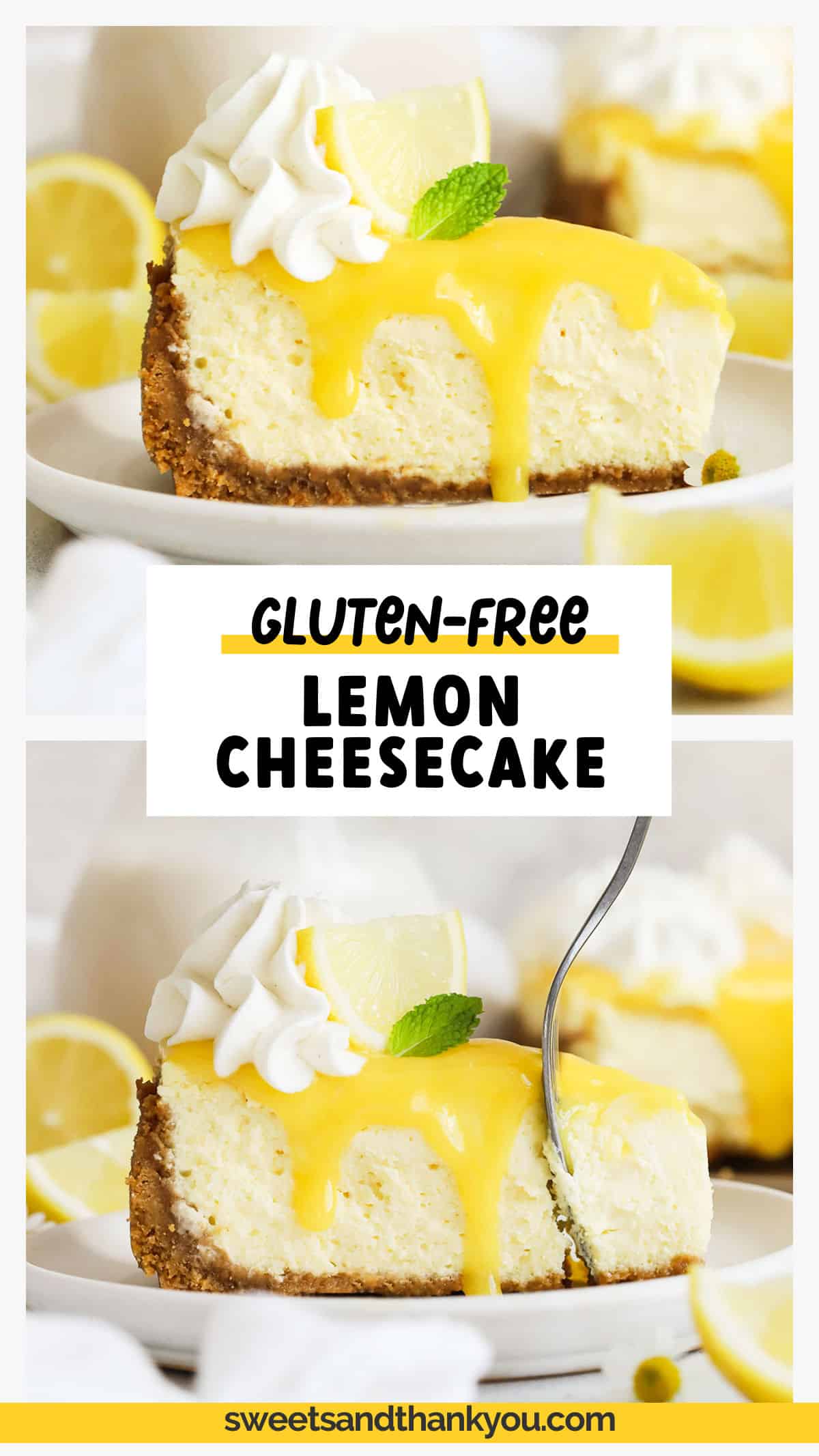 Gluten-Free Lemon Cheesecake Recipe (Bright & Fresh!)