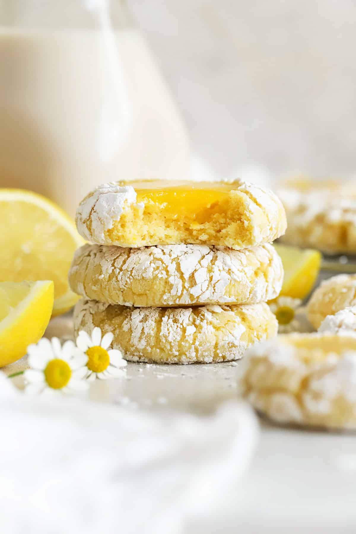 Gluten-Free Lemon Curd Thumbprint Cookies
