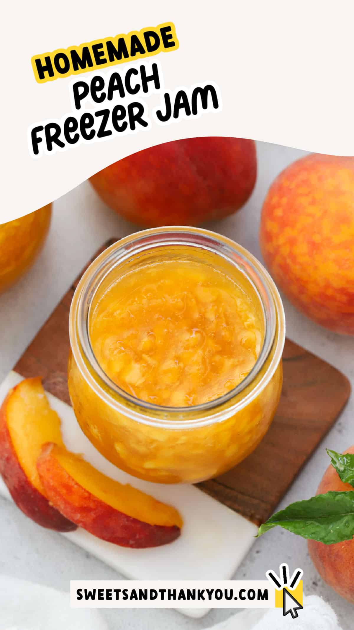 Homemade Peach Freezer Jam (Easy Low Sugar Recipe!)