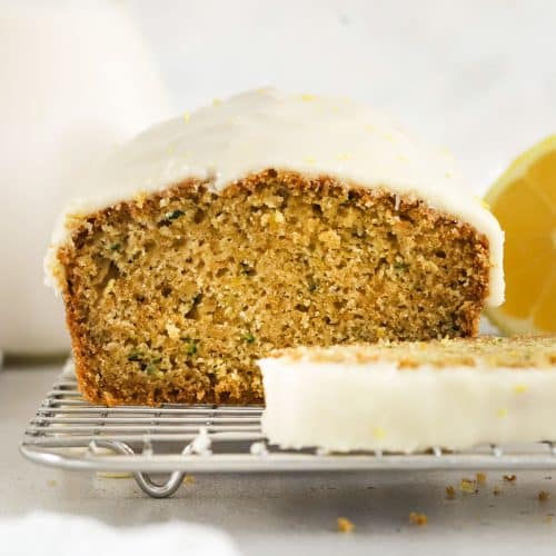 Gluten-Free Lemon Zucchini Bread With Lemon Glaze